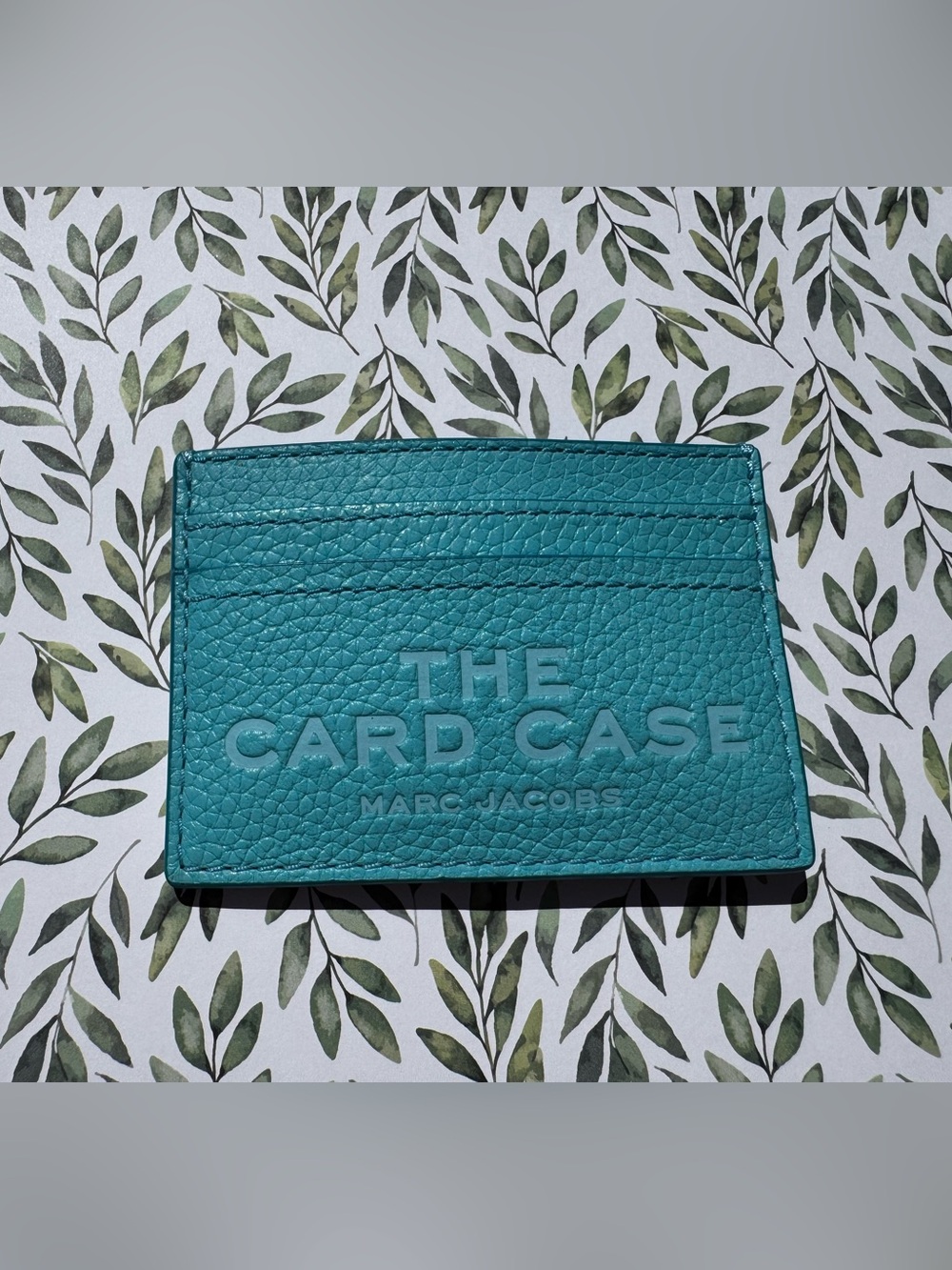 Marc Jacobs The Card Case Leather in Pool Blue
